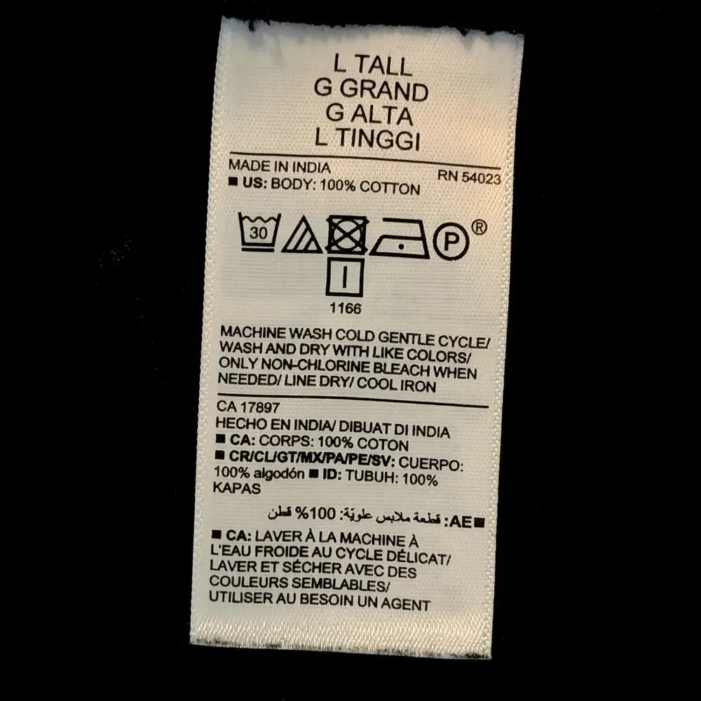 Old Navy Poet Swing Dress Womens Size L Tall Gauze Cotton Beach Lagenlook Boho